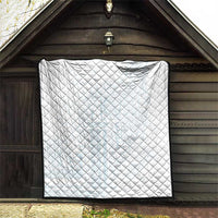 Samoa Lotu Tamaiti Mamanu Siapo Quilt Off White Plumeria - Polynesian Pride