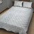 Samoa Lotu Tamaiti Mamanu Siapo Quilt Bed Set Off White Plumeria - Polynesian Pride
