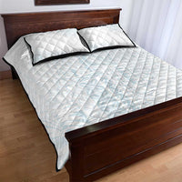 Samoa Lotu Tamaiti Mamanu Siapo Quilt Bed Set Off White Plumeria LT7 - Polynesian Pride