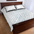 Samoa Lotu Tamaiti Mamanu Siapo Quilt Bed Set Off White Plumeria - Polynesian Pride