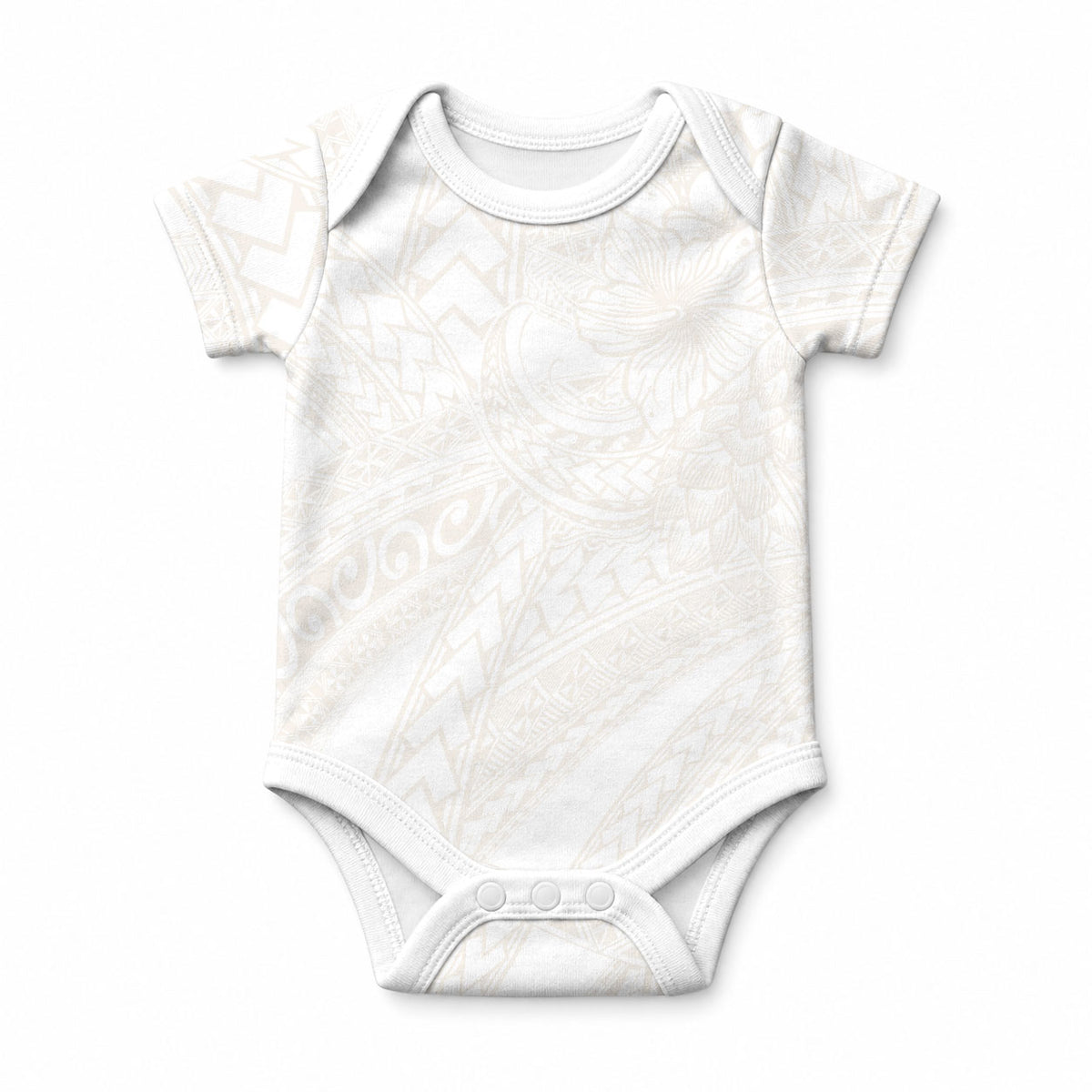 Samoa Lotu Tamaiti Ivory Baby Onesie Teuila Tatau LT7 Ivory - Polynesian Pride