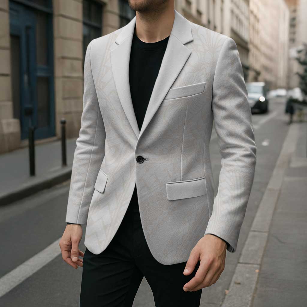 Samoa Lotu Tamaiti Ivory Blazer Teuila Tatau - Polynesian Pride