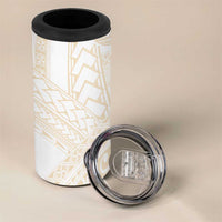 Samoa Lotu Tamaiti Ivory 4 in 1 Can Cooler Tumbler Teuila Tatau - Polynesian Pride