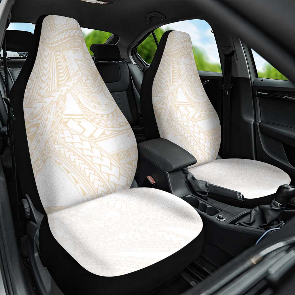 Samoa Lotu Tamaiti Ivory Car Seat Cover Teuila Tatau LT7 One Size Ivory - Polynesian Pride