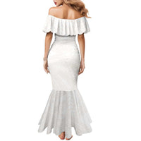 Samoa Lotu Tamaiti Ivory Family Matching Mermaid Dress and Hawaiian Shirt Teuila Tatau LT7 - Polynesian Pride