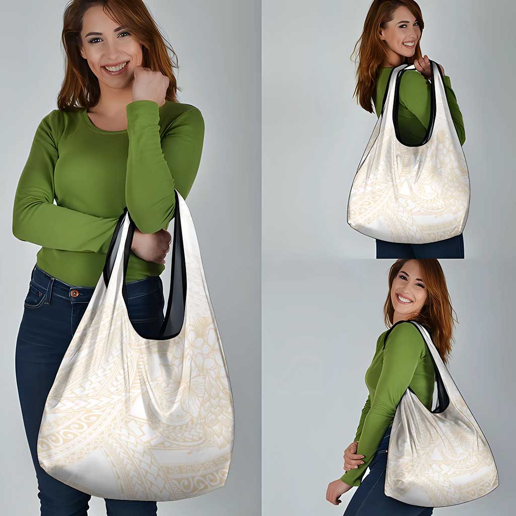 Samoa Lotu Tamaiti Ivory Grocery Bag Teuila Tatau - Polynesian Pride