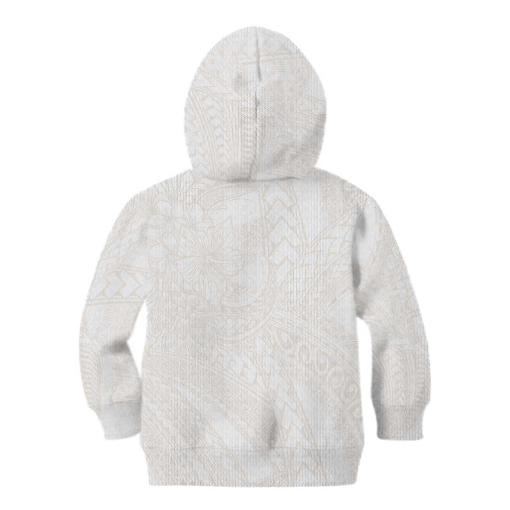 Samoa Lotu Tamaiti Ivory Kid Hoodie Teuila Tatau - Polynesian Pride
