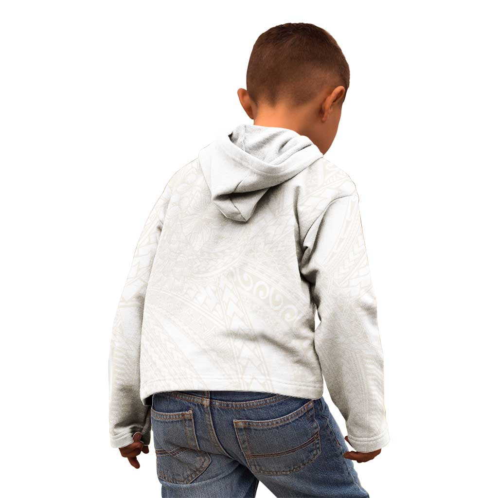 Samoa Lotu Tamaiti Ivory Kid Hoodie Teuila Tatau - Polynesian Pride