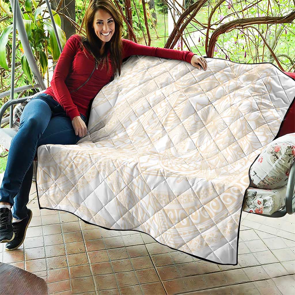 Samoa Lotu Tamaiti Ivory Quilt Teuila Tatau - Polynesian Pride