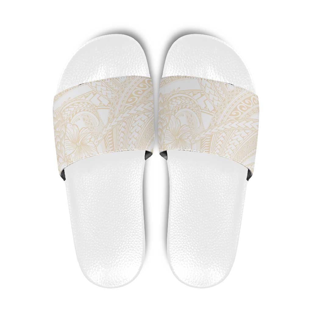 Samoa Lotu Tamaiti Ivory Slide Sandals Teuila Tatau - Polynesian Pride
