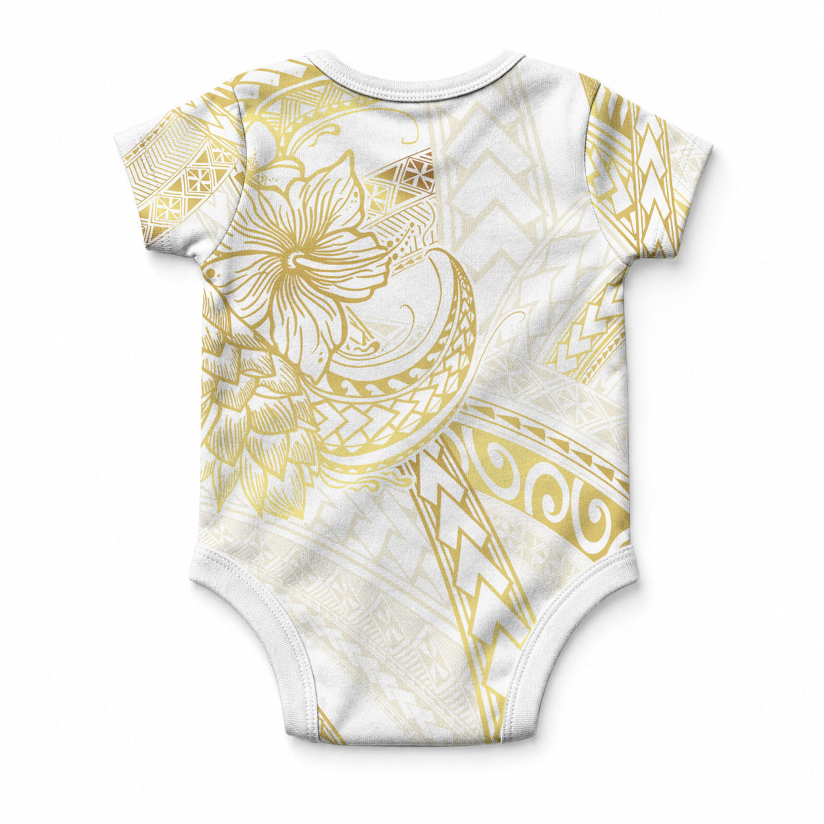 Samoa Lotu Tamaiti Gold Baby Onesie Teuila Tatau LT7 - Polynesian Pride