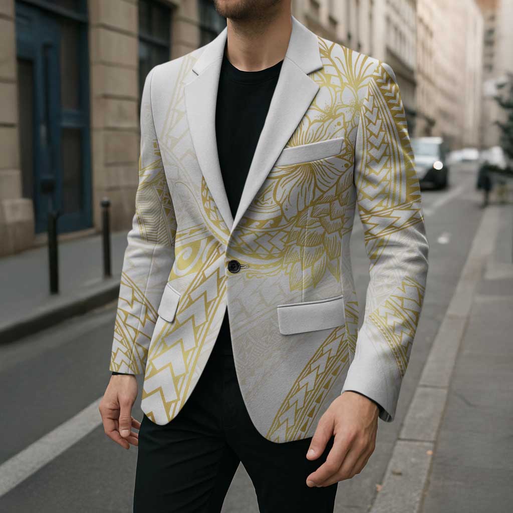 Samoa Lotu Tamaiti Gold Blazer Teuila Tatau - Polynesian Pride