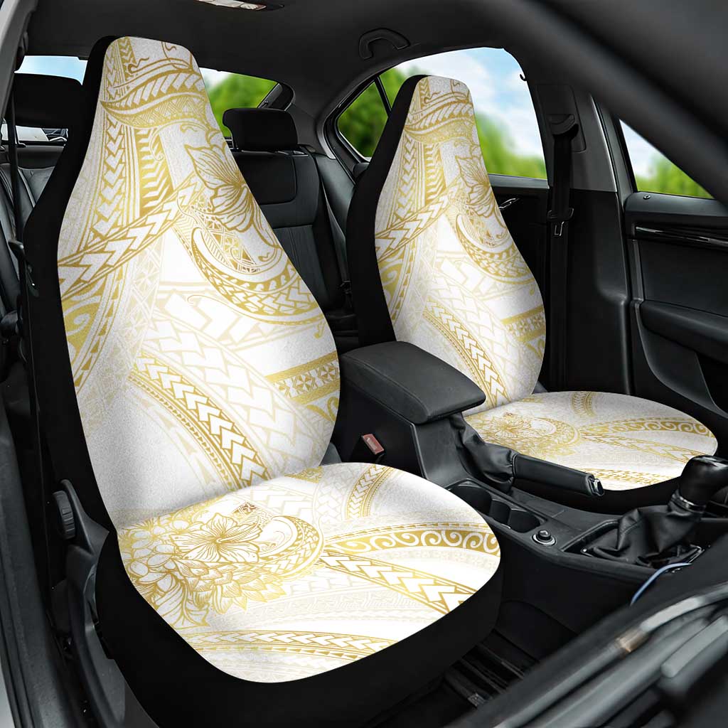 Samoa Lotu Tamaiti Gold Car Seat Cover Teuila Tatau - Polynesian Pride