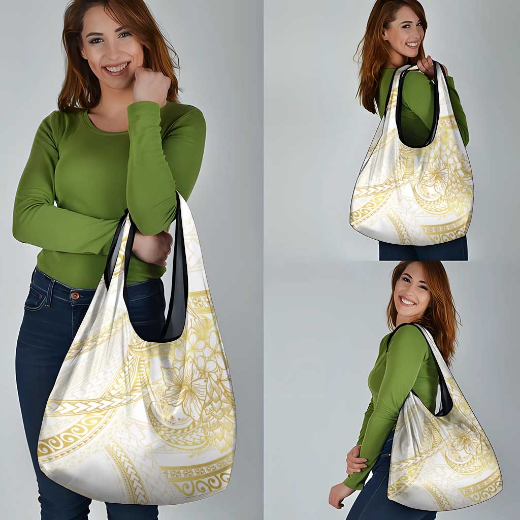Samoa Lotu Tamaiti Gold Grocery Bag Teuila Tatau - Polynesian Pride