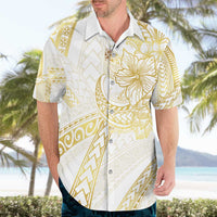 Samoa Lotu Tamaiti Gold Hawaiian Shirt Teuila Tatau - Polynesian Pride