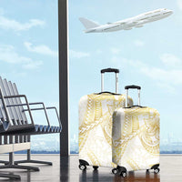 Samoa Lotu Tamaiti Gold Luggage Cover Teuila Tatau - Polynesian Pride