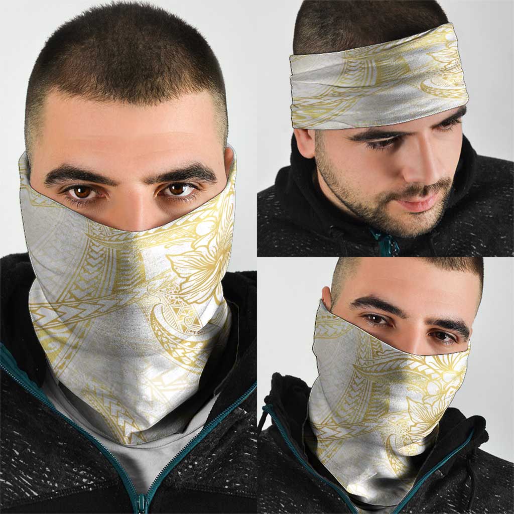 Samoa Lotu Tamaiti Gold Neck Gaiter Teuila Tatau - Polynesian Pride