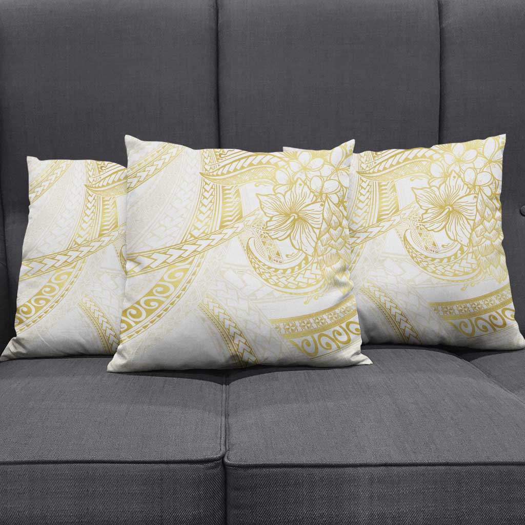 Samoa Lotu Tamaiti Gold Pillow Cover Teuila Tatau - Polynesian Pride