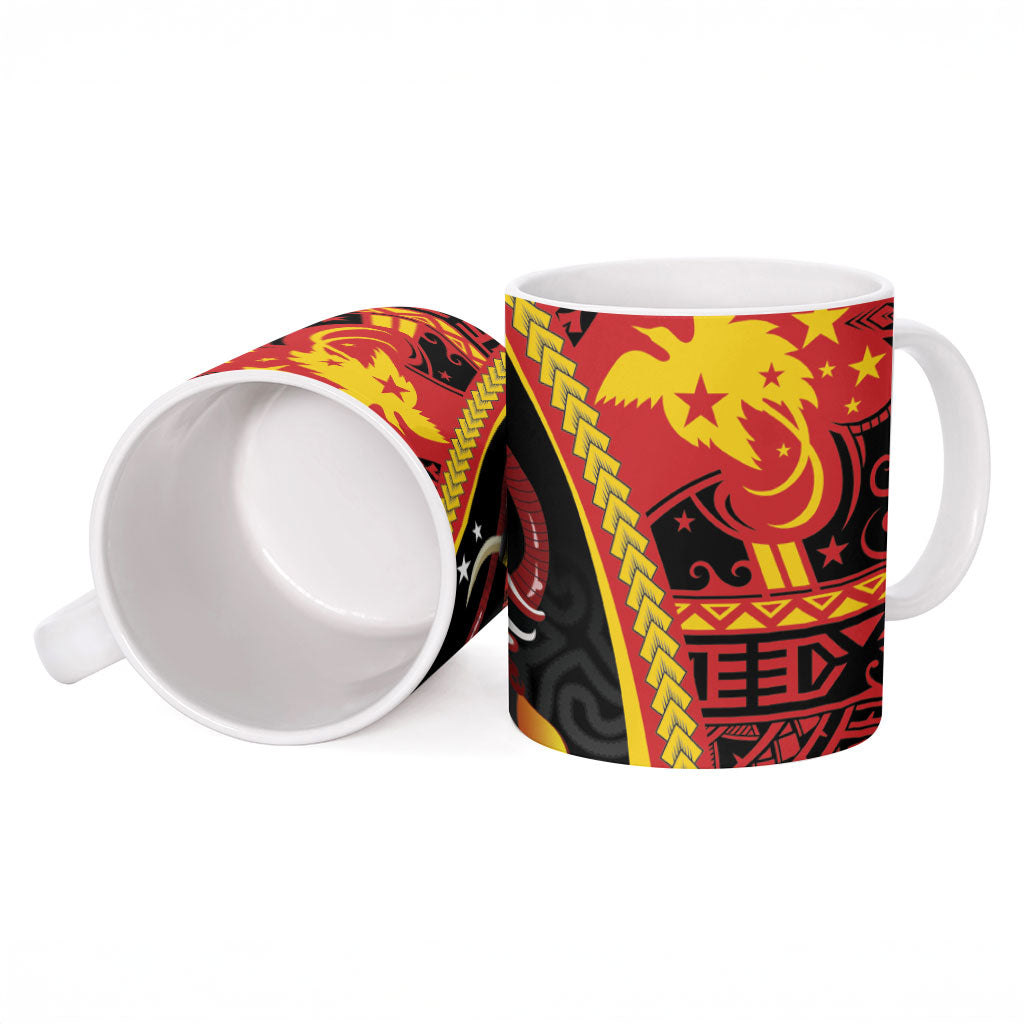 Papua New Guinea Independence Ceramic Mug PNG Bagi and Lime Pot LT7 - Polynesian Pride