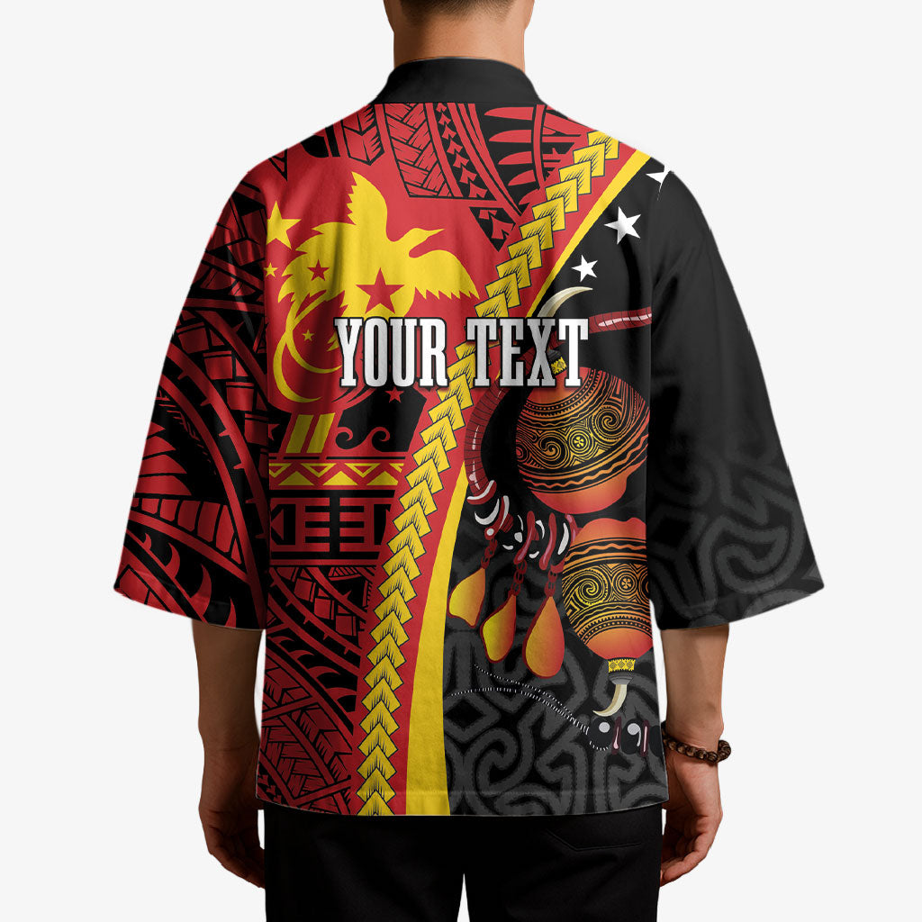 Papua New Guinea Independence Personalised Kimono PNG Bagi and Lime Pot LT7 - Polynesian Pride