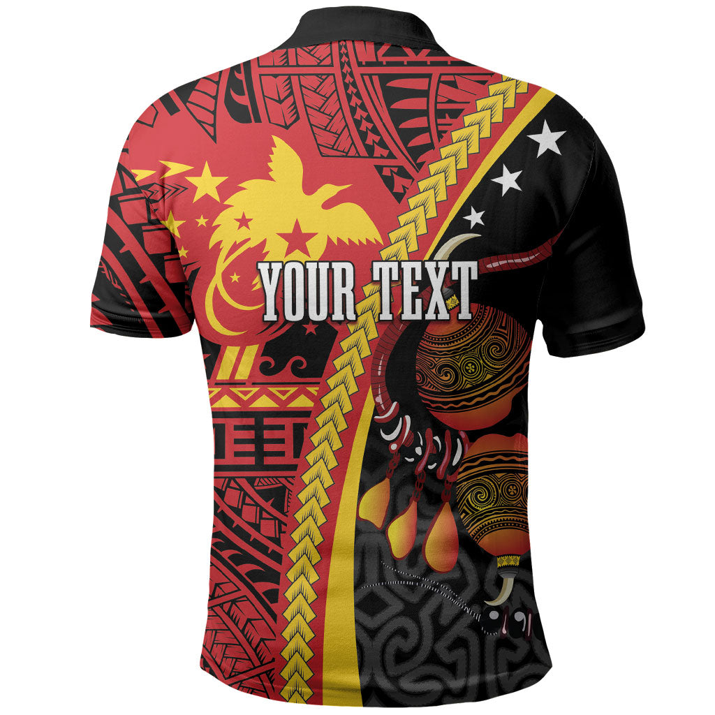 Papua New Guinea Independence Personalised Polo Shirt PNG Bagi and Lime Pot LT7 - Polynesian Pride