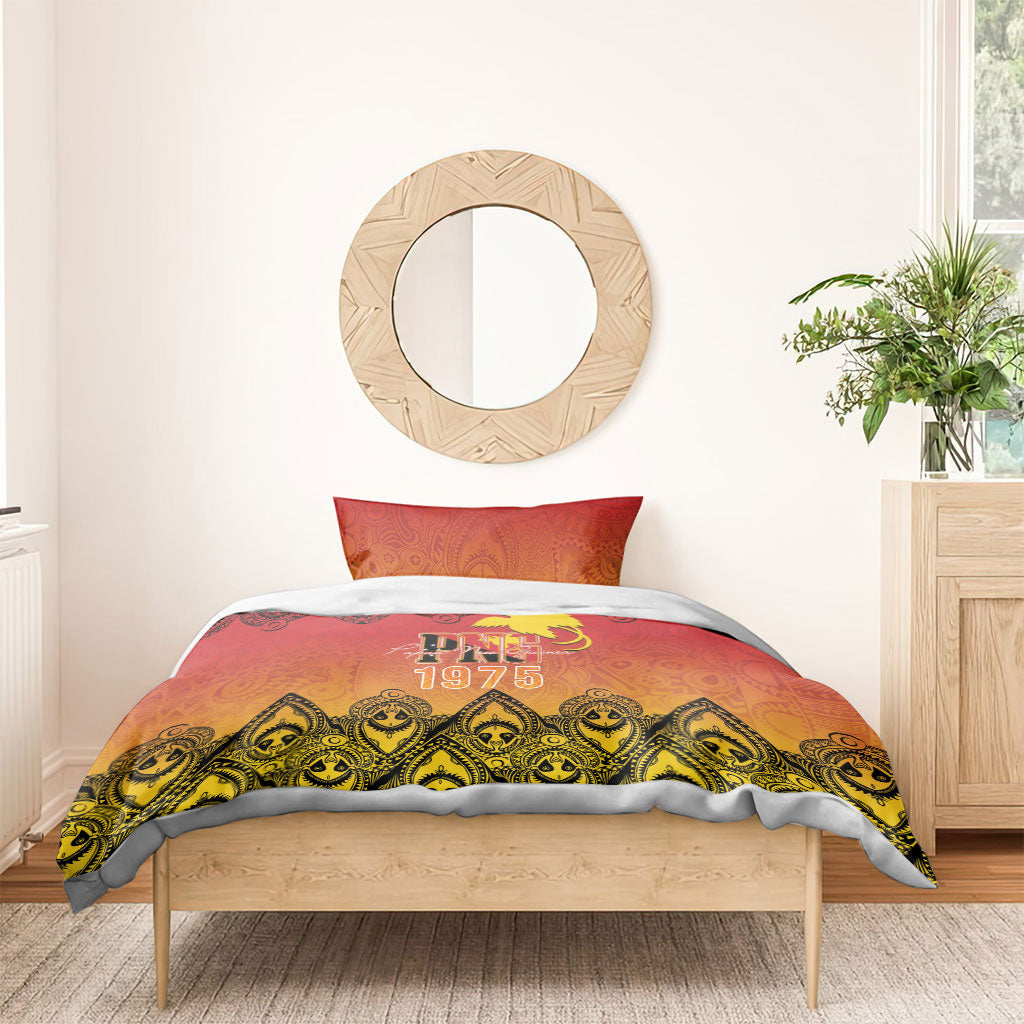 Papua New Guinea 1975 To The Future Bedding Set Sepik Masks LT7 - Polynesian Pride