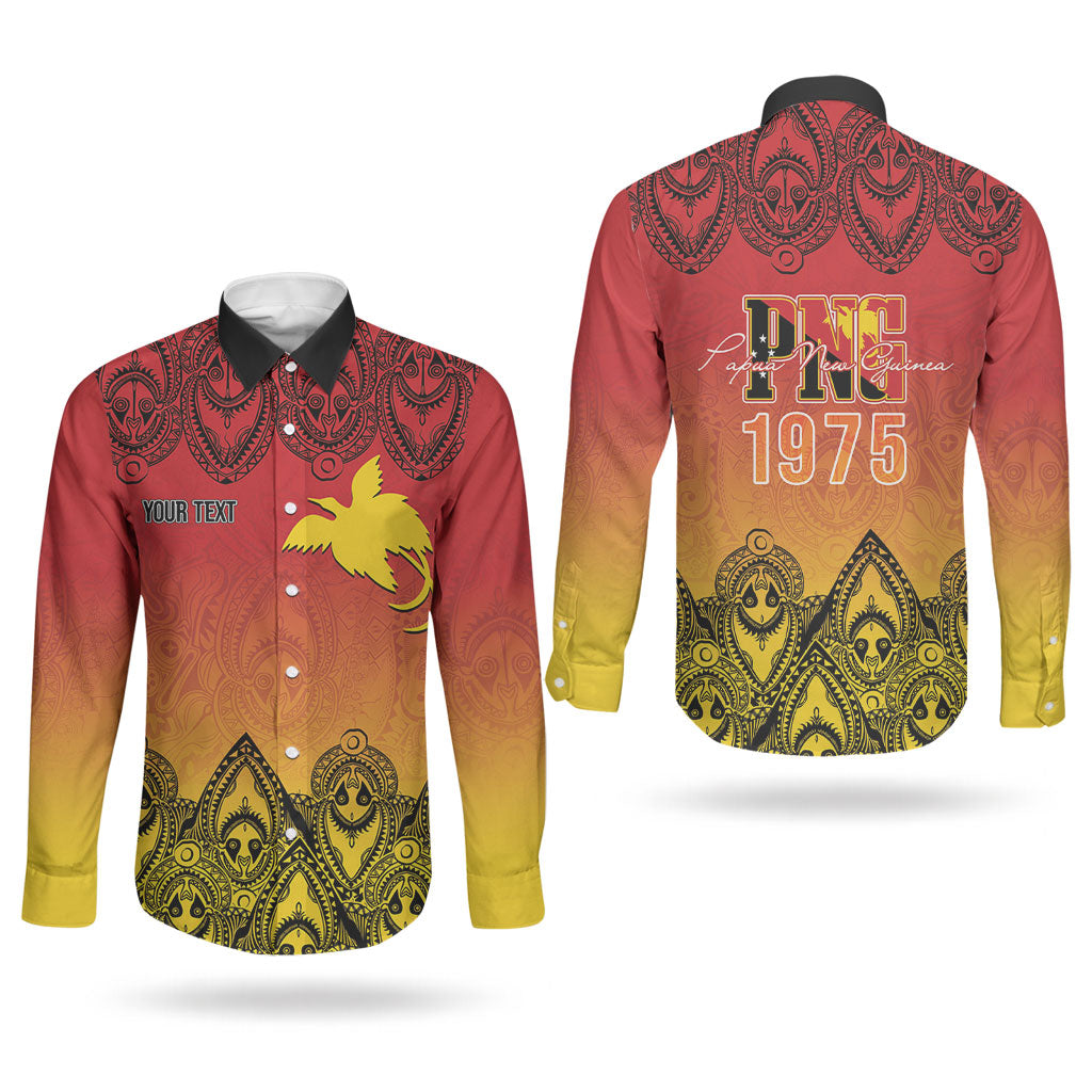 Papua New Guinea 1975 To The Future Personalised Couples Matching Summer Maxi Dress and Long Sleeve Button Shirt Sepik Masks LT7 - Polynesian Pride