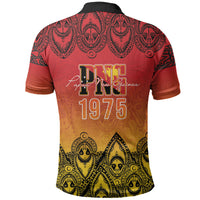 Papua New Guinea 1975 To The Future Personalised Polo Shirt Sepik Masks LT7 - Polynesian Pride