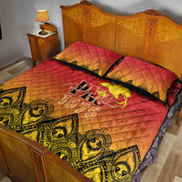 Papua New Guinea 1975 To The Future Quilt Bed Set Sepik Masks LT7 - Polynesian Pride
