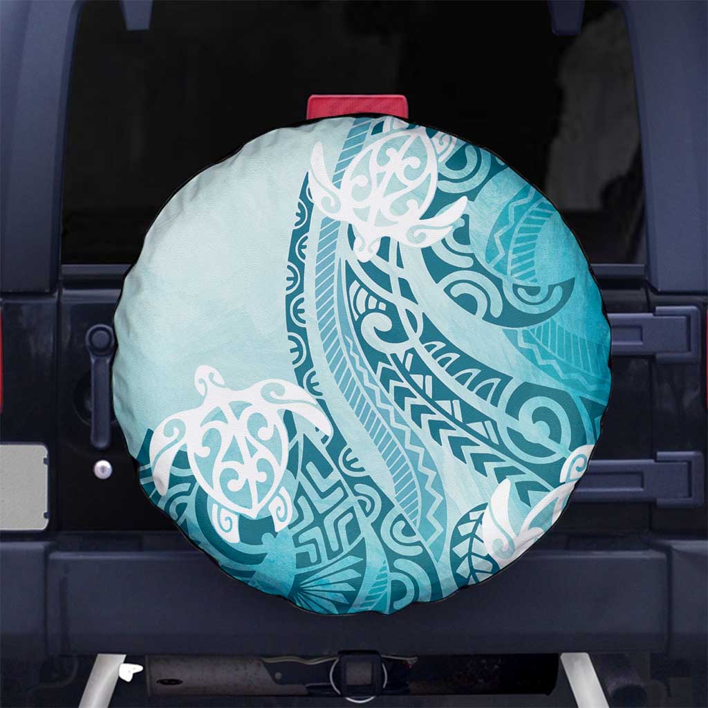 Polynesia Turtle Spare Tire Cover Watercolor Abstract Style LT7 - Polynesian Pride
