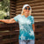 Polynesia Turtle Women Polo Shirt Watercolor Abstract Style