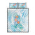 Sea Blue Polynesian Jellyfish Quilt Bed Set Watercolor Glows - Polynesian Pride