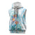 Sea Blue Polynesian Jellyfish Sleeveless Zip Hoodie Watercolor Glows - Polynesian Pride