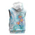 Sea Blue Polynesian Jellyfish Sleeveless Zip Hoodie Watercolor Glows - Polynesian Pride