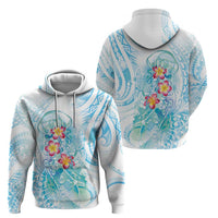 Sea Blue Polynesian Jellyfish Zip Hoodie Watercolor Glows LT7 - Polynesian Pride
