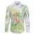 Summer Green Polynesian Jellyfish Family Matching Tank Maxi Dress and Hawaiian Shirt Watercolor Glows - Polynesian Pride
