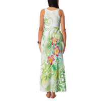 Summer Green Polynesian Jellyfish Family Matching Tank Maxi Dress and Hawaiian Shirt Watercolor Glows LT7 - Polynesian Pride