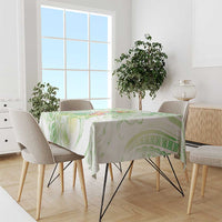 Summer Green Polynesian Jellyfish Tablecloth Watercolor Glows - Polynesian Pride
