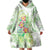 Summer Green Polynesian Jellyfish Wearable Blanket Hoodie Watercolor Glows - Polynesian Pride
