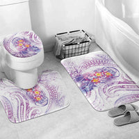 Lavender Polynesian Jellyfish Bathroom Set Watercolor Glows LT7 Mat Set Only (3 pcs) One Size Lavender - Polynesian Pride