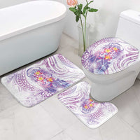 Lavender Polynesian Jellyfish Bathroom Set Watercolor Glows LT7 - Polynesian Pride