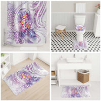 Lavender Polynesian Jellyfish Bathroom Set Watercolor Glows LT7 - Polynesian Pride
