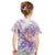 Lavender Polynesian Jellyfish Kid T Shirt Watercolor Glows - Polynesian Pride