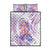 Lavender Polynesian Jellyfish Quilt Bed Set Watercolor Glows - Polynesian Pride