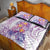 Lavender Polynesian Jellyfish Quilt Bed Set Watercolor Glows - Polynesian Pride
