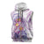 Lavender Polynesian Jellyfish Sleeveless Zip Hoodie Watercolor Glows - Polynesian Pride