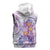 Lavender Polynesian Jellyfish Sleeveless Zip Hoodie Watercolor Glows - Polynesian Pride