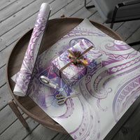Lavender Polynesian Jellyfish Wrapping Paper Watercolor Glows
