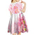 Rose Pink Polynesian Jellyfish Kid Short Sleeve Dress Watercolor Glows - Polynesian Pride