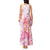 Rose Pink Polynesian Jellyfish Tank Maxi Dress Watercolor Glows - Polynesian Pride